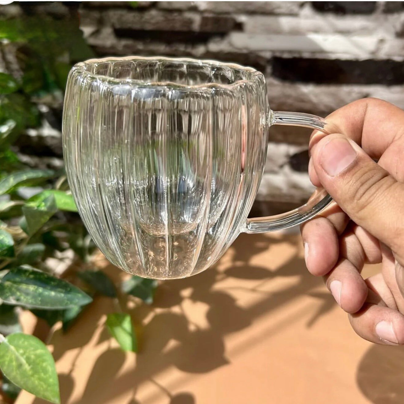 CLassic double wall Glass mug