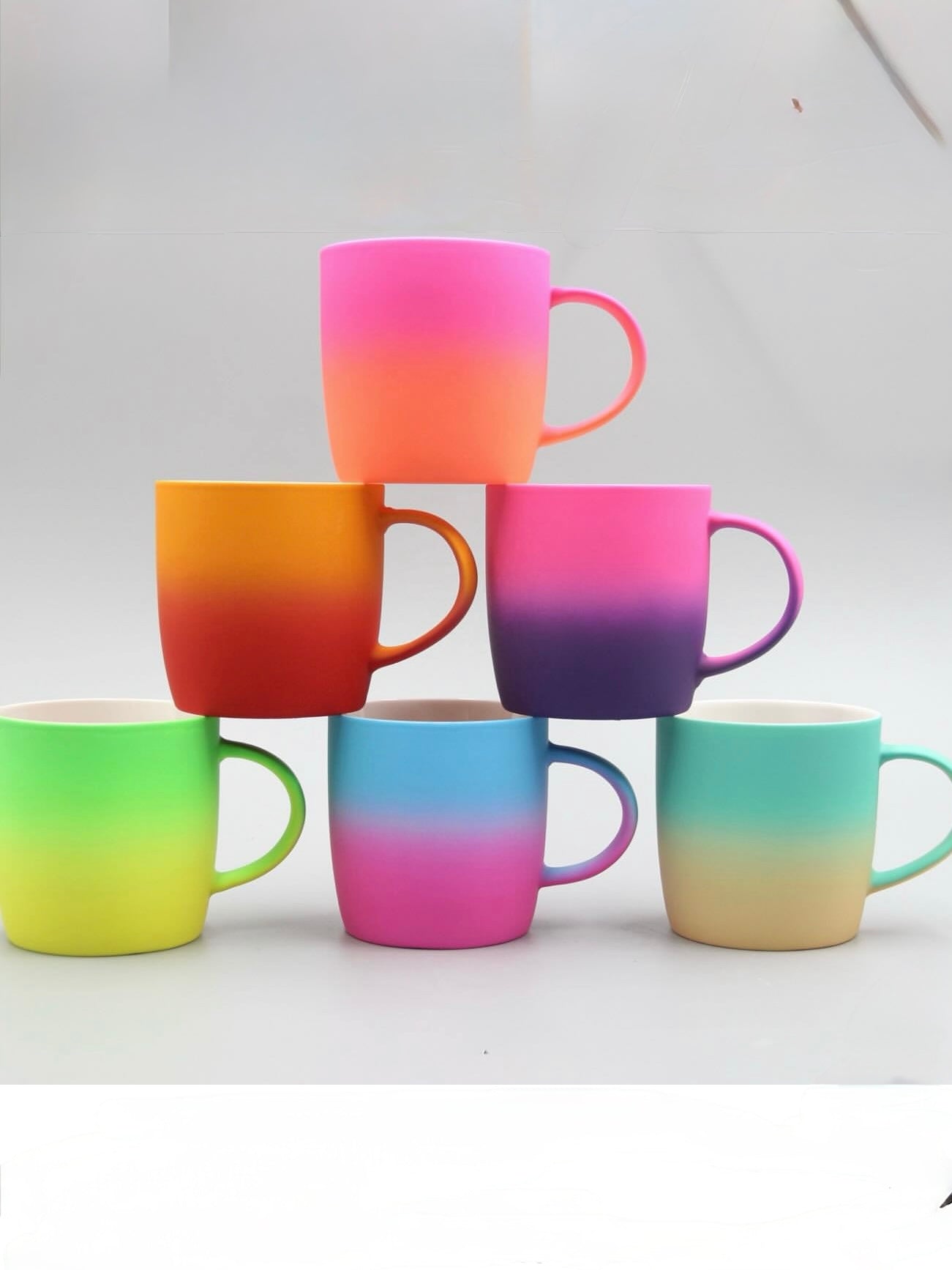 Matt Double Shade Color Cup - Ceramic Mug