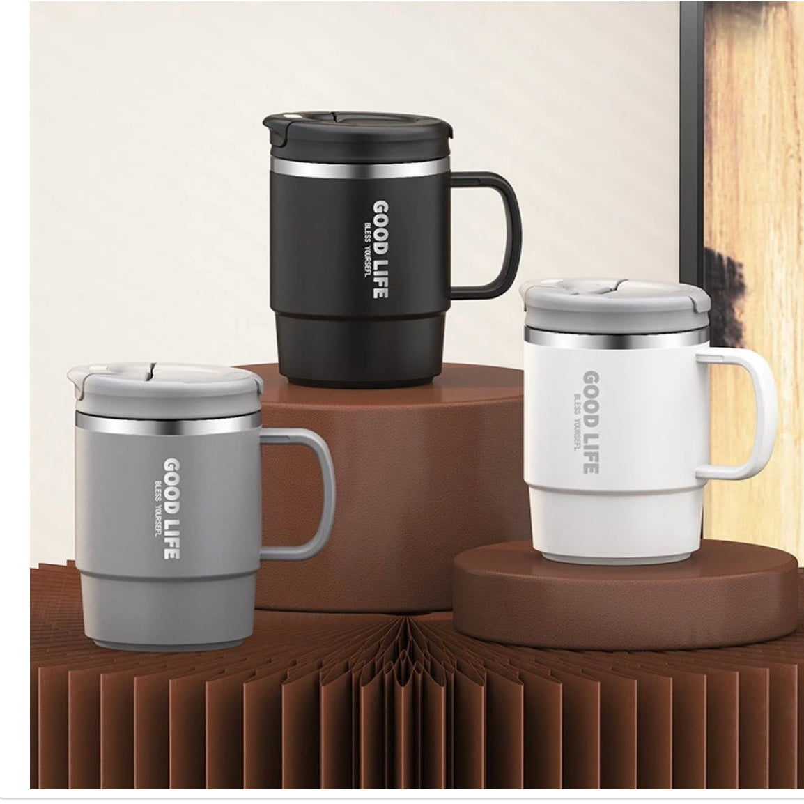 Plain Thermos Coffee Cup Mug 550ml