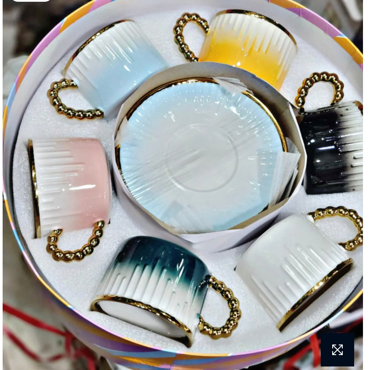 Elegant Gradient Cup saucer set