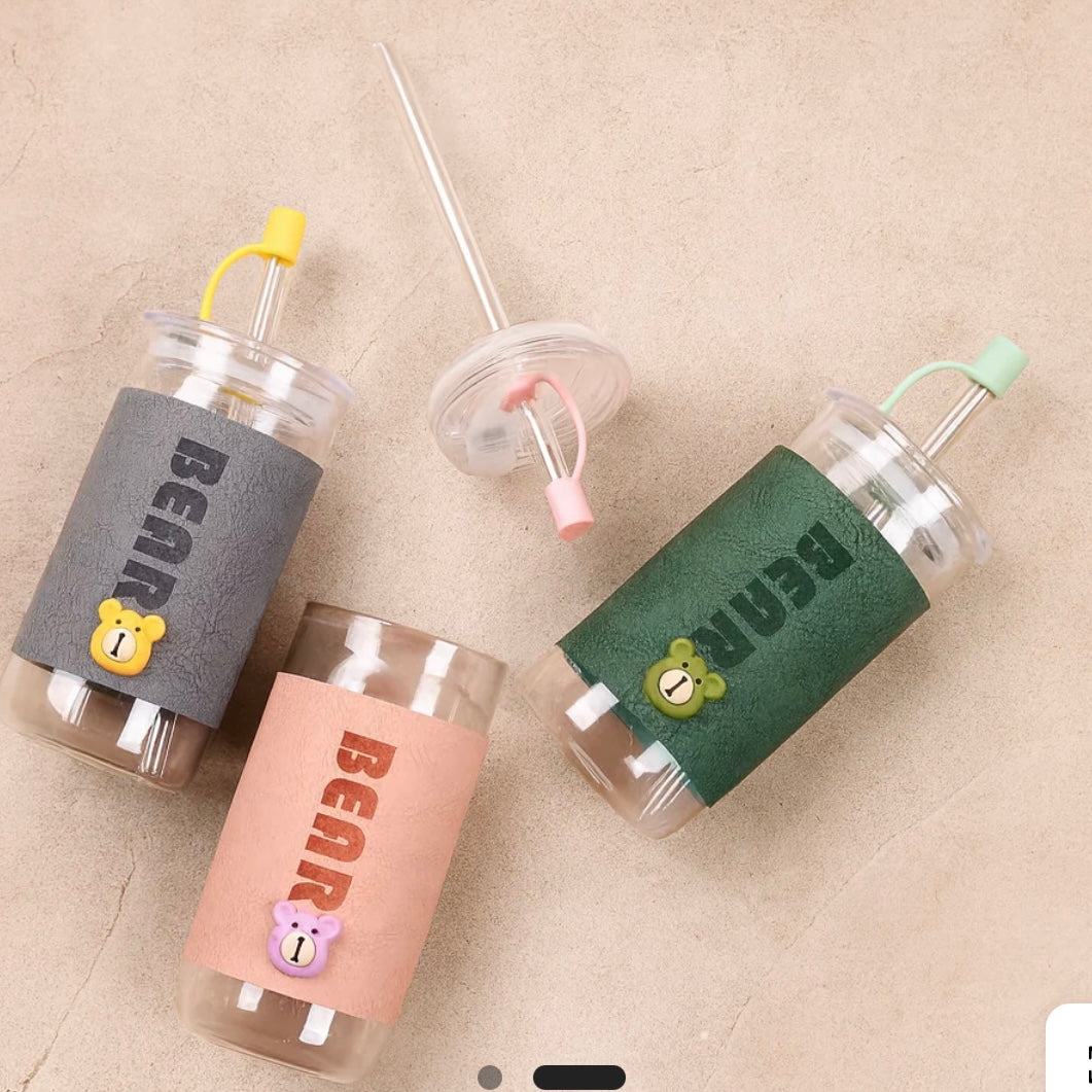 Bear Series Glass Cup - 410ml