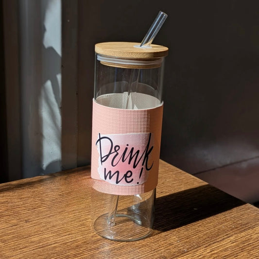 Drink Me Glass Cup – Pastel Edition- 450 ml