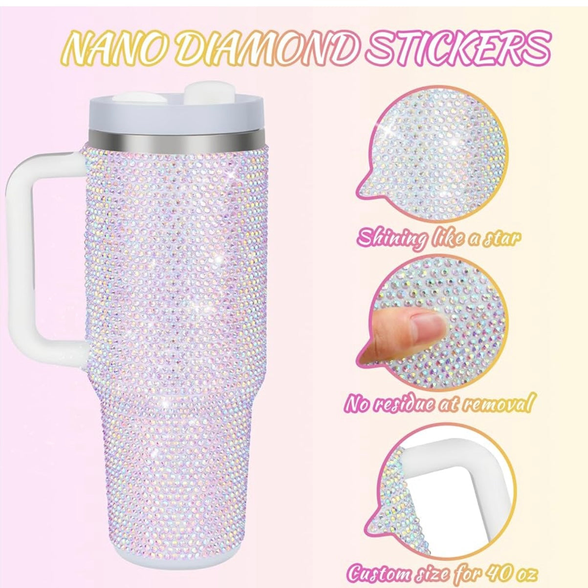 Rhinestone Stanley 40oz 1.0 Tumbler