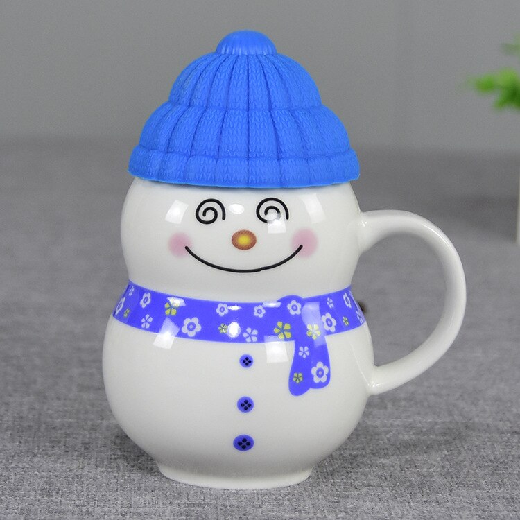 Snowman Ceramic Mug with Silicon Cover